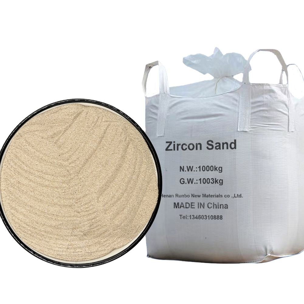 Sabbia di zirconio al 66% di elevata purezza per modelli in fusione di ferro