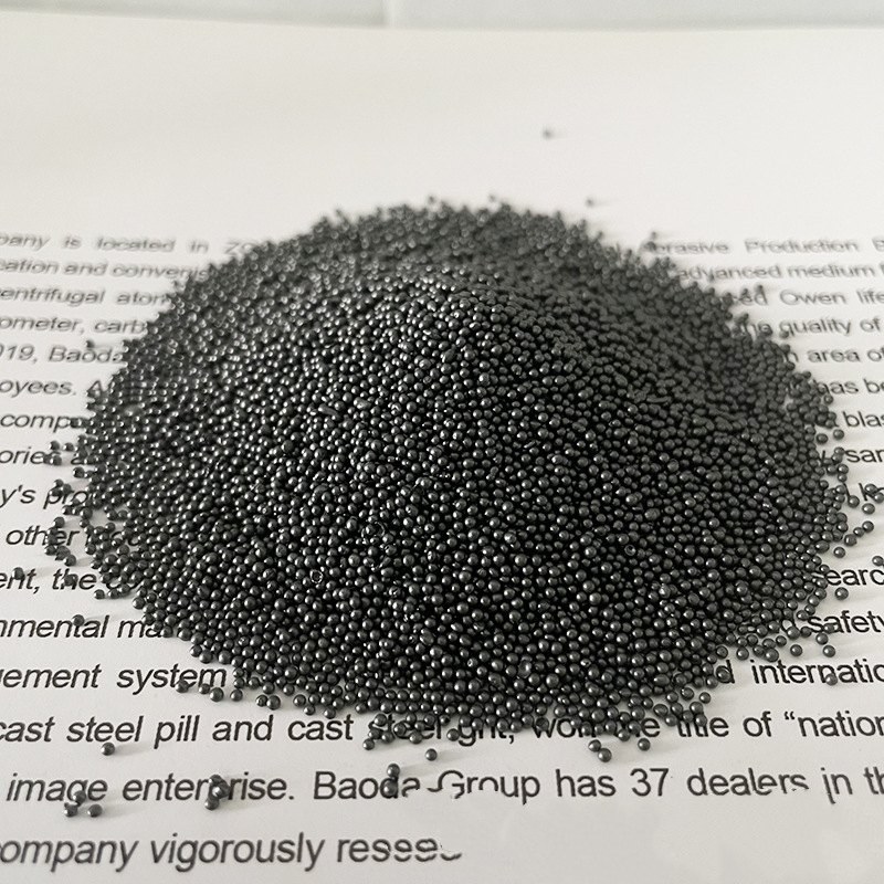 Abrasivo per sabbiatura ad alta densità con pallina in acciaio S330 a basso consumo